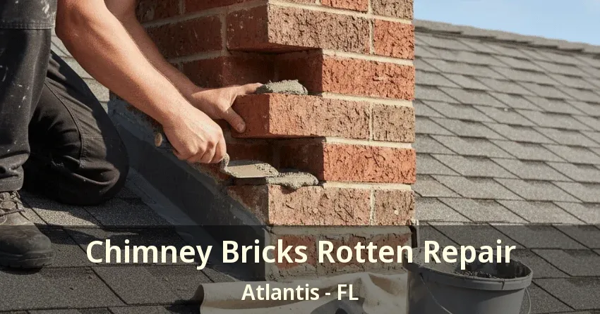Chimney Bricks Rotten Repair Atlantis - FL